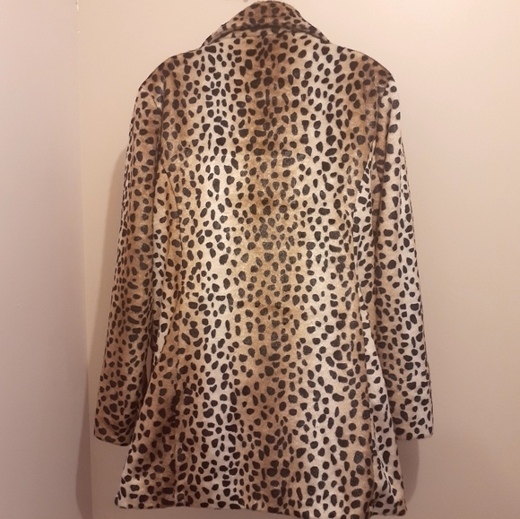 Vintage Moda Leopard Print Fake Fur Coat🇨🇦 Large - Picture 7 of 16